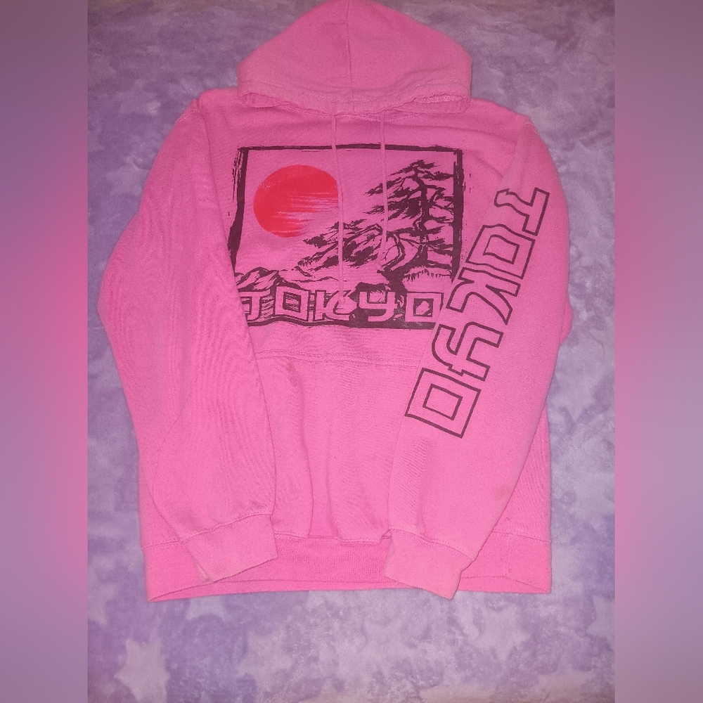 Pink Tokyo Graphic Hoodie